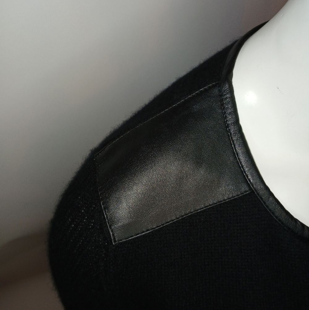 Cashmere Sweater Charter Club Cashmere Sweater Genuine Leather Zip Sweater - Picture 11 of 11